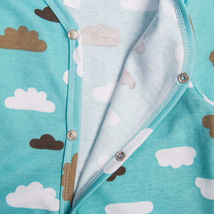 Комбинезон детский, рост 68 см, цвет голубой Bwb-07-2_М