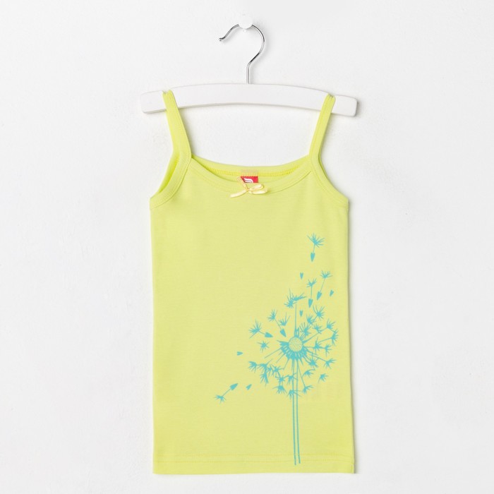 Майка для девочки, рост 92 см, цвет салатовый