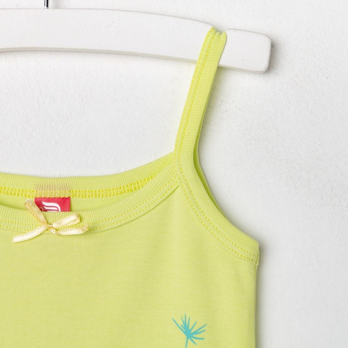 Майка для девочки, рост 92 см, цвет салатовый