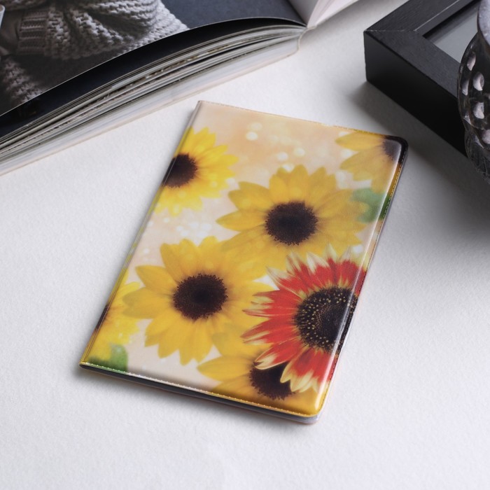 Обложка для паспорта "Подсолнухи"