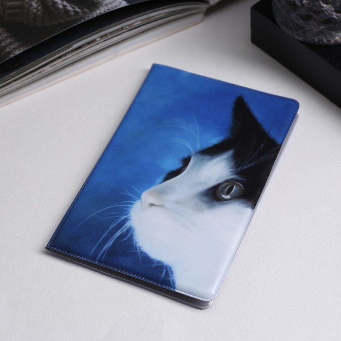 Обложка для паспорта "Кот и рыбка"