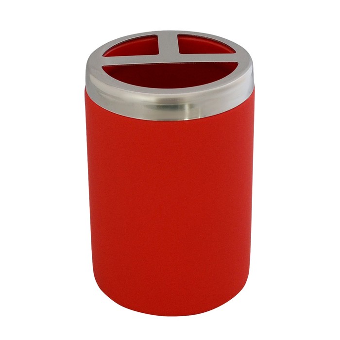 Стаканчик для зубной щетки Elegance, цвет красный