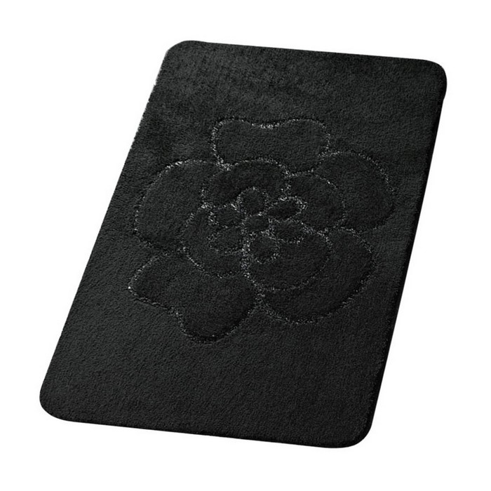 Коврик для ванной комнаты Diamond, цвет черный 60х90 см