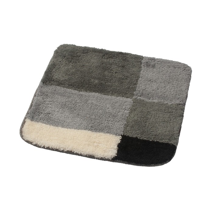 Коврик для ванной комнаты Pisa, цвет серый 55х50 см