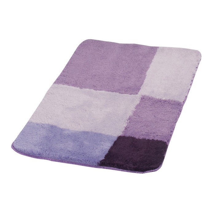 Коврик для ванной комнаты Pisa, цвет фиолетовый 60х90 см