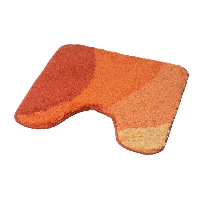 Коврик для ванной комнаты Tokio, цвет оранжевый 50х50 см