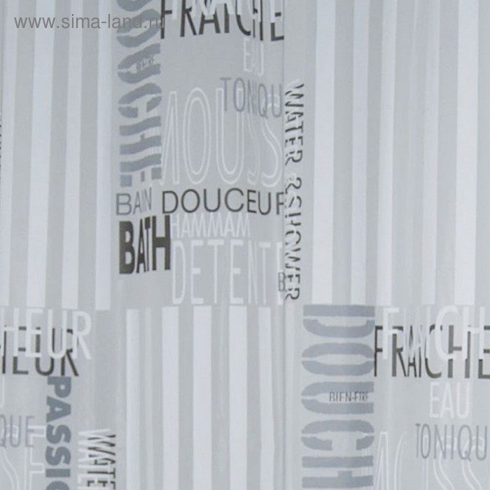 

Штора для ванной комнаты Font полупрозрачная 180х200 см