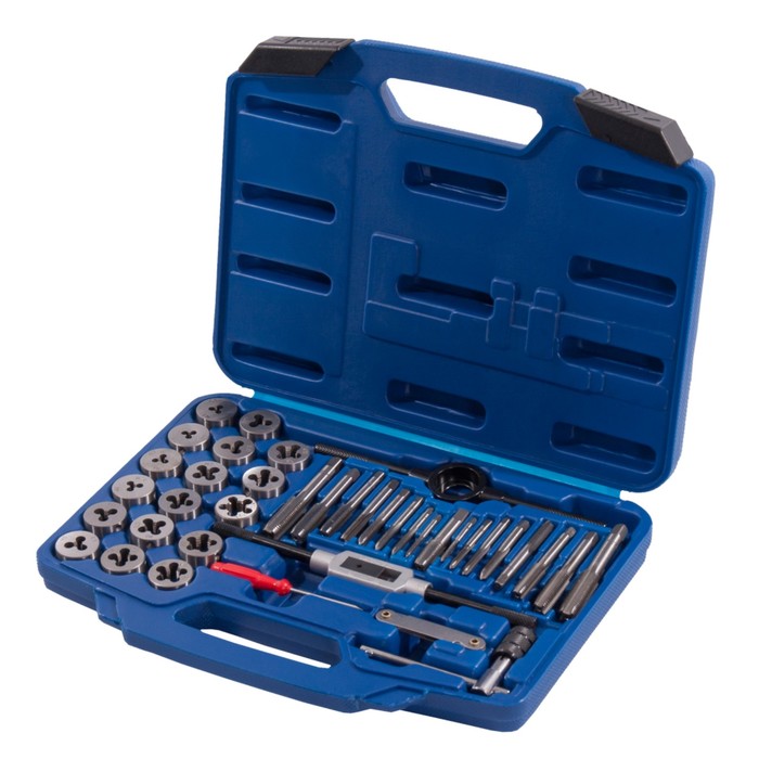 Набор метчиков и плашек "КОБАЛЬТ" 010301-40, 40 шт., кейс