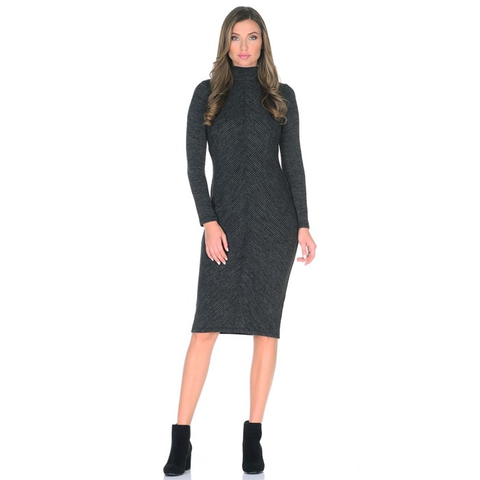 Платье женское, размер 48, цвет серый 445