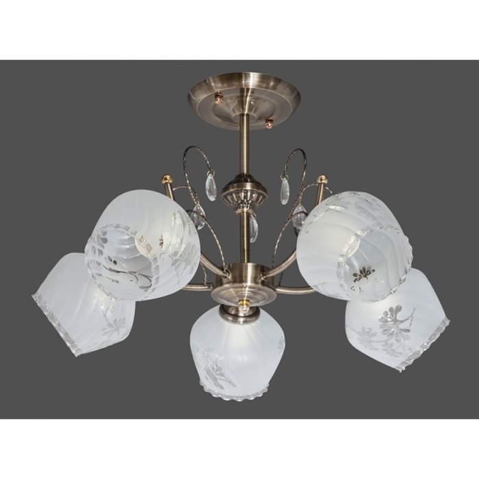 Люстра "Эмполи" 5 ламп E27 60Вт бронза