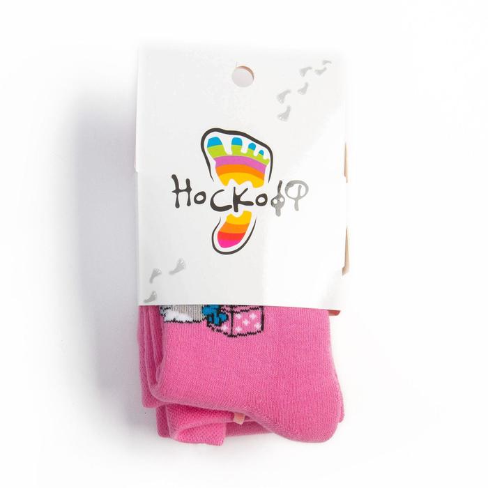 Колготки детские плюшевые ПФС70-2795, цвет розовый, рост 110-116 см