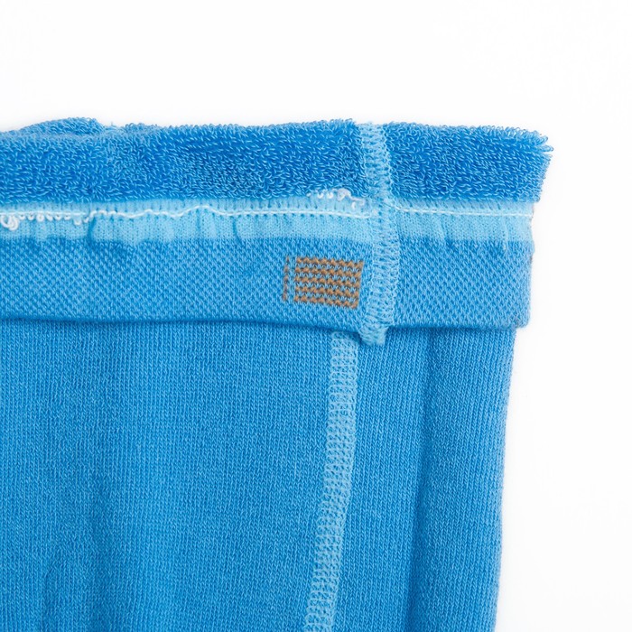 Колготки детские плюшевые ПФС70, цвет голубой, рост 146-152 см