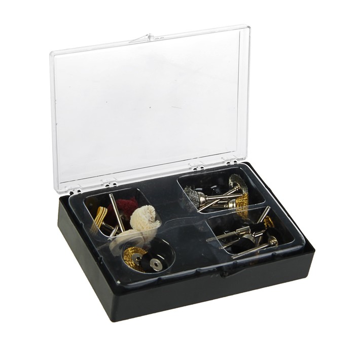 Набор FIT, корщетки, шарошки, в чемоданчике, 17 шт.