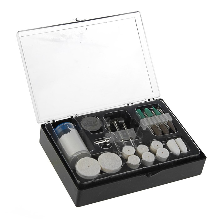 Набор FIT, корщетки, шарошки, в чемоданчике, 22 шт.