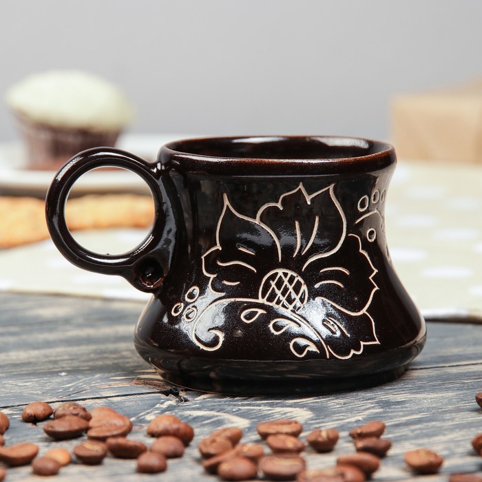 Чашка кофейная "Цветы", 100 мл