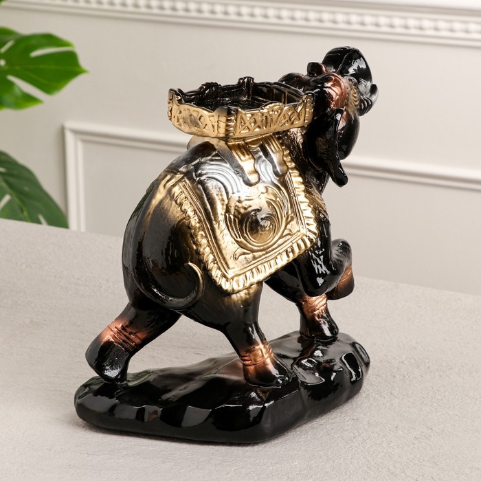 Сувенир "Слон" чёрный микс