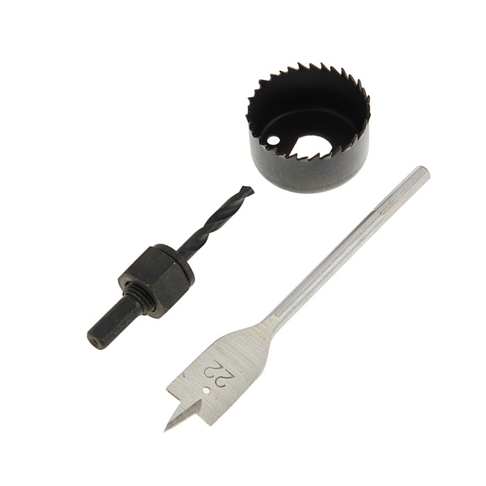 Набор сверл "КУРС", наборных, для замков, 22/48 мм, набор 3 шт.