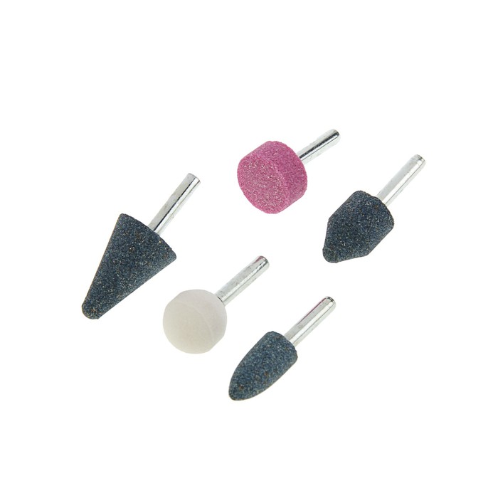 Набор шарошек абразивных FIT, для фигурных отверстий по камню, большие, 5 шт.