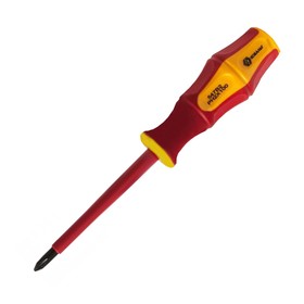

Отвёртка диэлектрическая "КОБАЛЬТ" 646-508, Ultra Grip, PH 2 × 100 мм, двухкомпонентная рукоятка