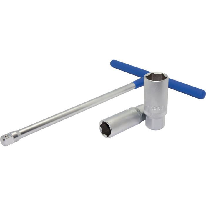 Набор свечной "КОБАЛЬТ" 649-912, 3/8" ключ, головки торцевые 16, 21 мм, CR-V, 3 шт.