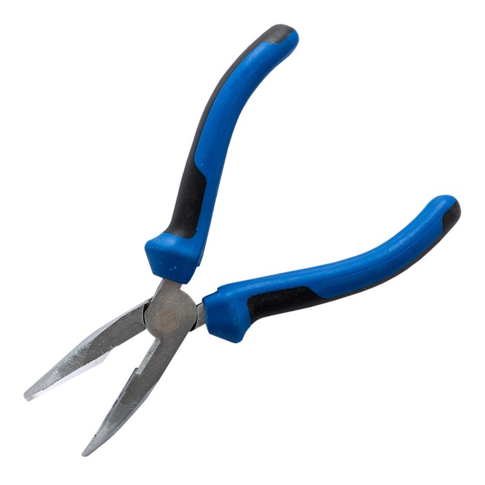 Длинногубцы "КОБАЛЬТ" 647-130, изогнутые, диэлектрические, 160 мм, CR-V