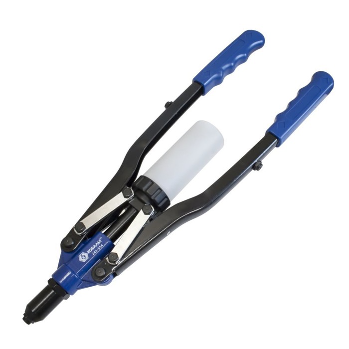 Заклепочник "КОБАЛЬТ" 243-554, 460 мм, двуручный, усиленный, 2.4-3.2-4-4.8-6.4 мм