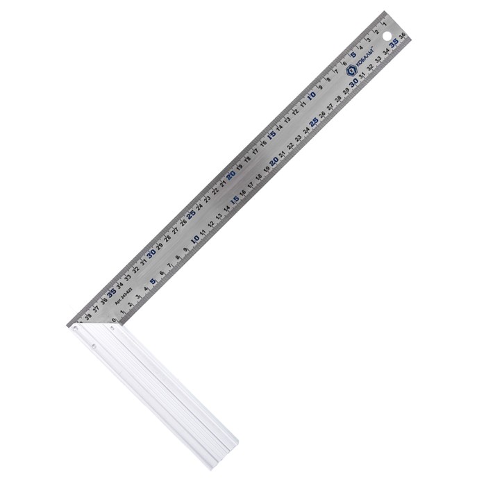 Угольник "КОБАЛЬТ" 243-622, нержавеющая сталь, алюминиевое основание