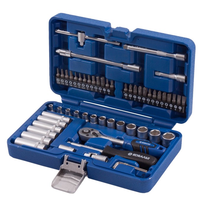 Набор инструмента универсальный "КОБАЛЬТ" 010101-56, 1/4", кейс