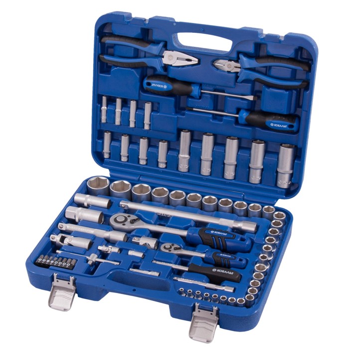 Набор инструмента универсальный "КОБАЛЬТ" 010103-69, 1/4" и 1/2", кейс