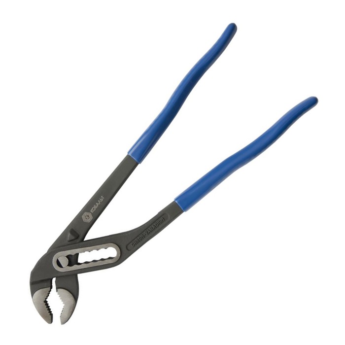 Клещи переставные "КОБАЛЬТ" 242-564, 300 мм, с кнопочным фиксатором, CR-V, 0.56 кг