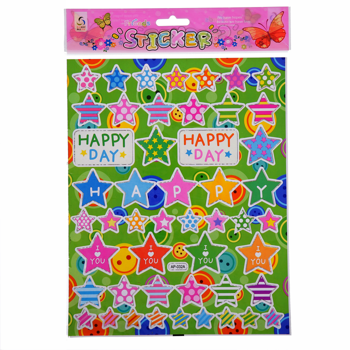 Наклейка "Звёзды", МИКС