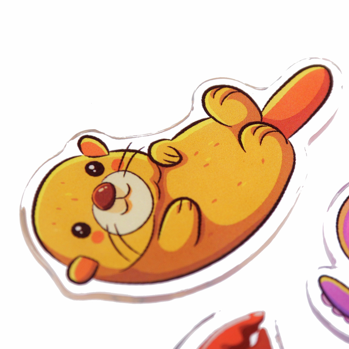 Наклейка силикон на стекло "Подводное царство" МИКС 25х15,5 см