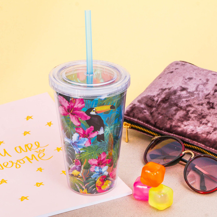 Стакан с кубиками для охлаждения "Тукан", 500 мл