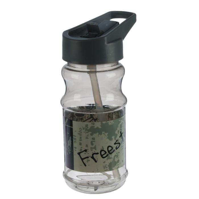 Бутылка для воды 500 мл, Серия Урбан, поильник, трубка, вытянутая ручка, микс, 7х19.5 см