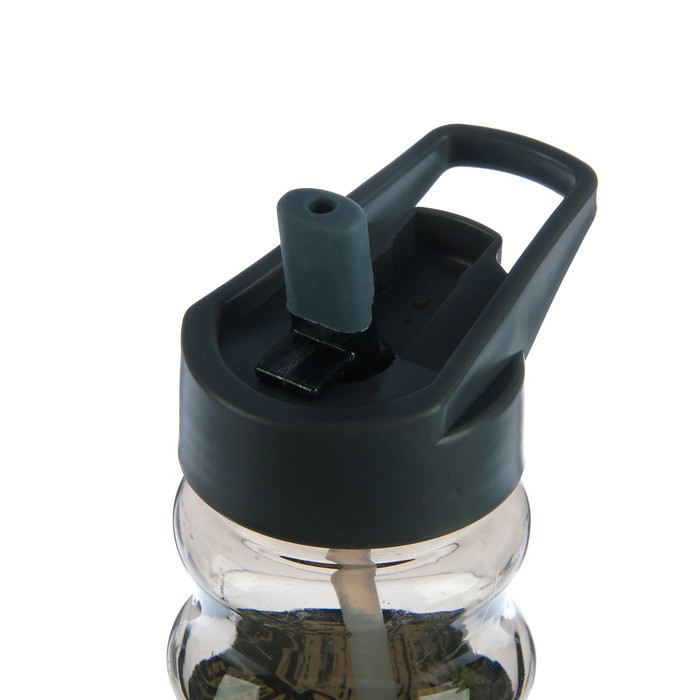 Бутылка для воды 500 мл, Серия Урбан, поильник, трубка, вытянутая ручка, микс, 7х19.5 см