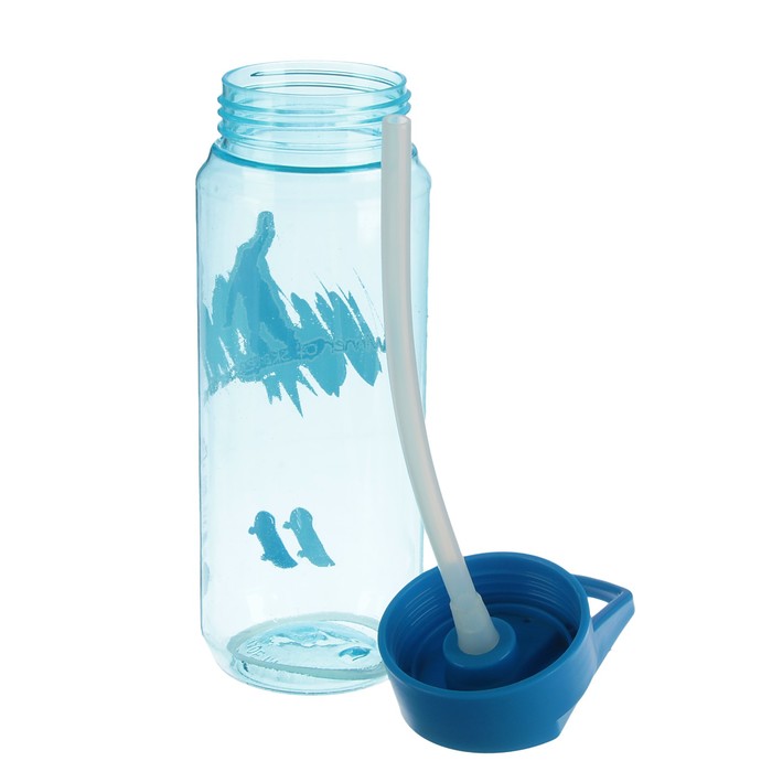 Бутылка для воды 750 мл, Серия Урбан, поильник, трубка, вытянутая ручка, микс, 7х19.5 см