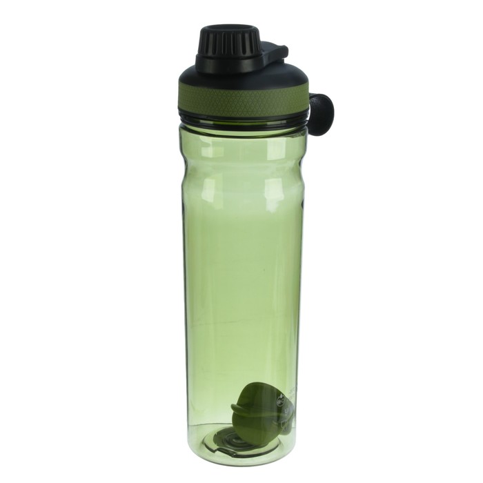 Шейкер 1000 мл, с шариком, с поильником, микс, 10х28 см