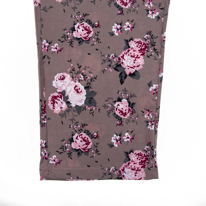 Пижама женская (футболка, бриджи) М117 цвет розовый, р-р 48