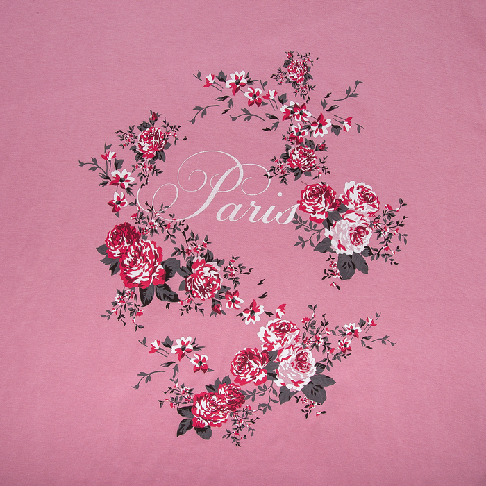 Пижама женская (футболка, бриджи) М117 цвет розовый, р-р 52