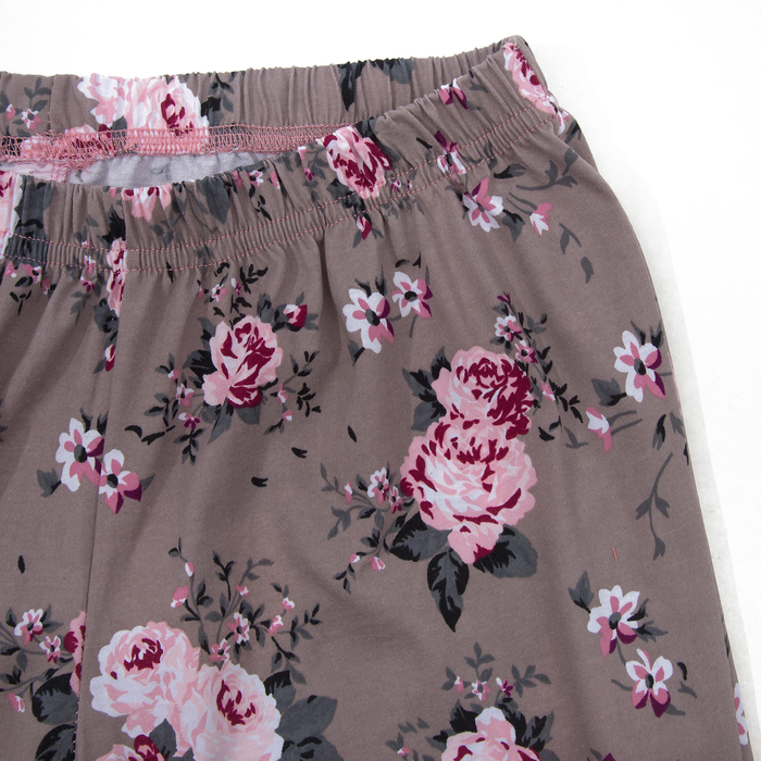 Пижама женская (футболка, бриджи) М117 цвет розовый, р-р 56