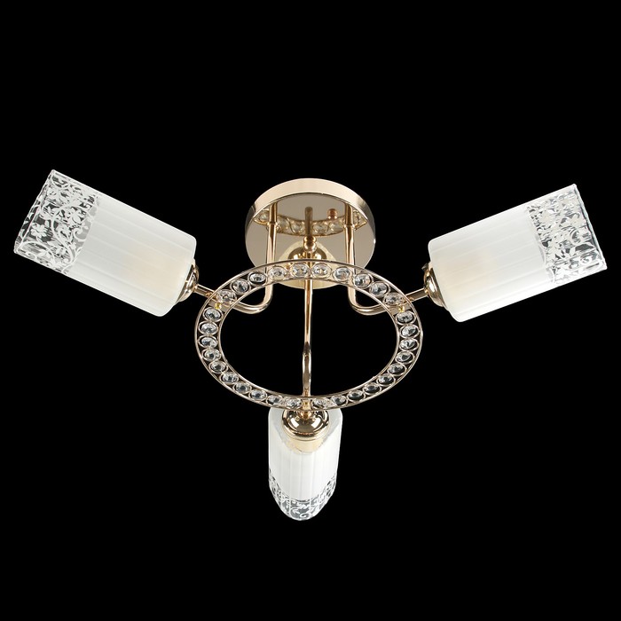 Светильник "Каскад" 138819 3 лампы E27 60Вт розовое золото