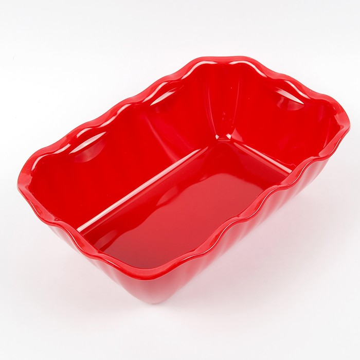 Салатник 2 л, цвет красный