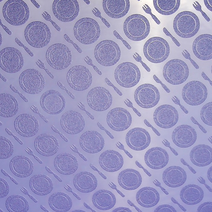 Поднос прямоугольный 52,5х32,5 см, цвет синий