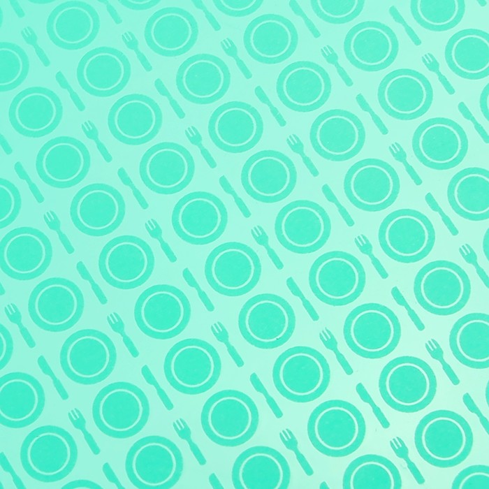 Поднос прямоугольный 42х30 см, цвет зеленый