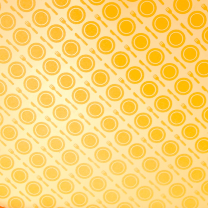 Поднос прямоугольный 42х30 см, цвет оранжевый