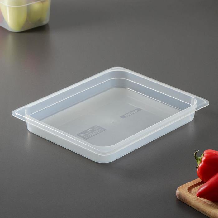 Гастроемкость GN 1/2 32,5x26,5 см, высота 4 см, прозрачная