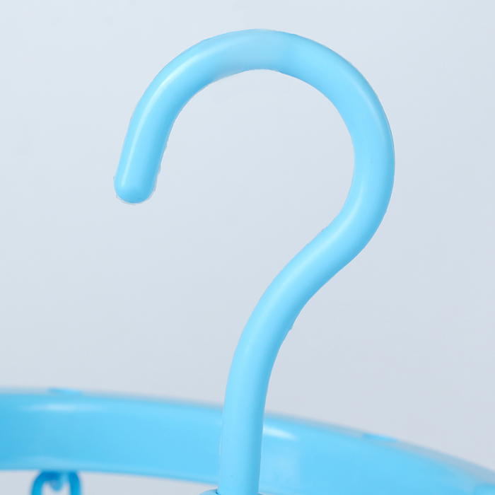 Сушилка для белья подвесная "Сердечко" 8 прищепок,21x18см, цвет МИКС