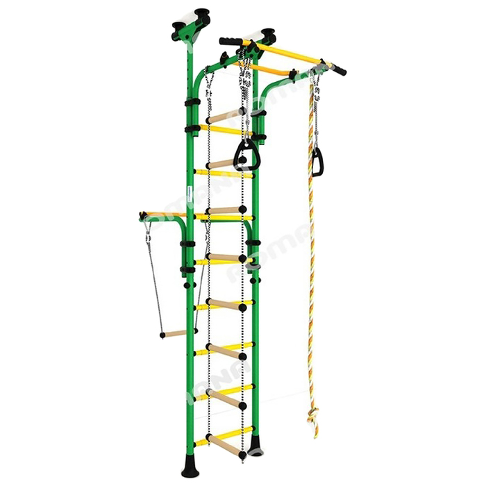 Детский спортивный комплекс "Карусель Олимпиец-1", цвет зелёный/жёлтый