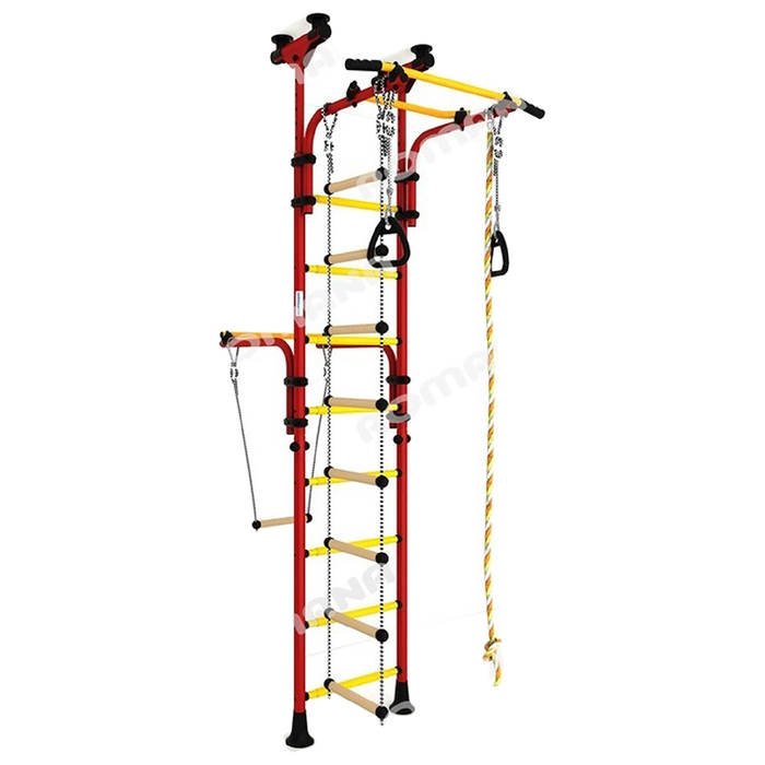 Детский спортивный комплекс "Карусель Олимпиец-1", цвет красный/жёлтый