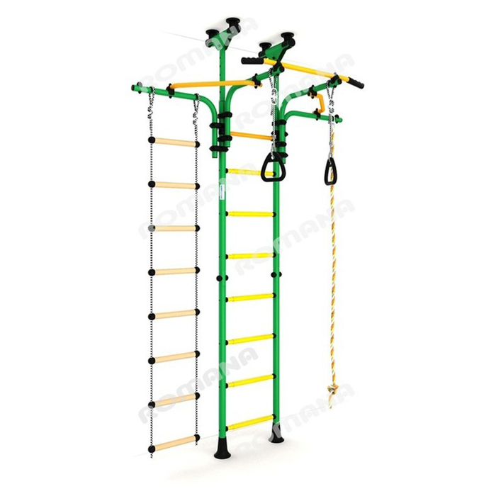 Детский спортивный комплекс "Карусель R5", цвет зелёный/жёлтый